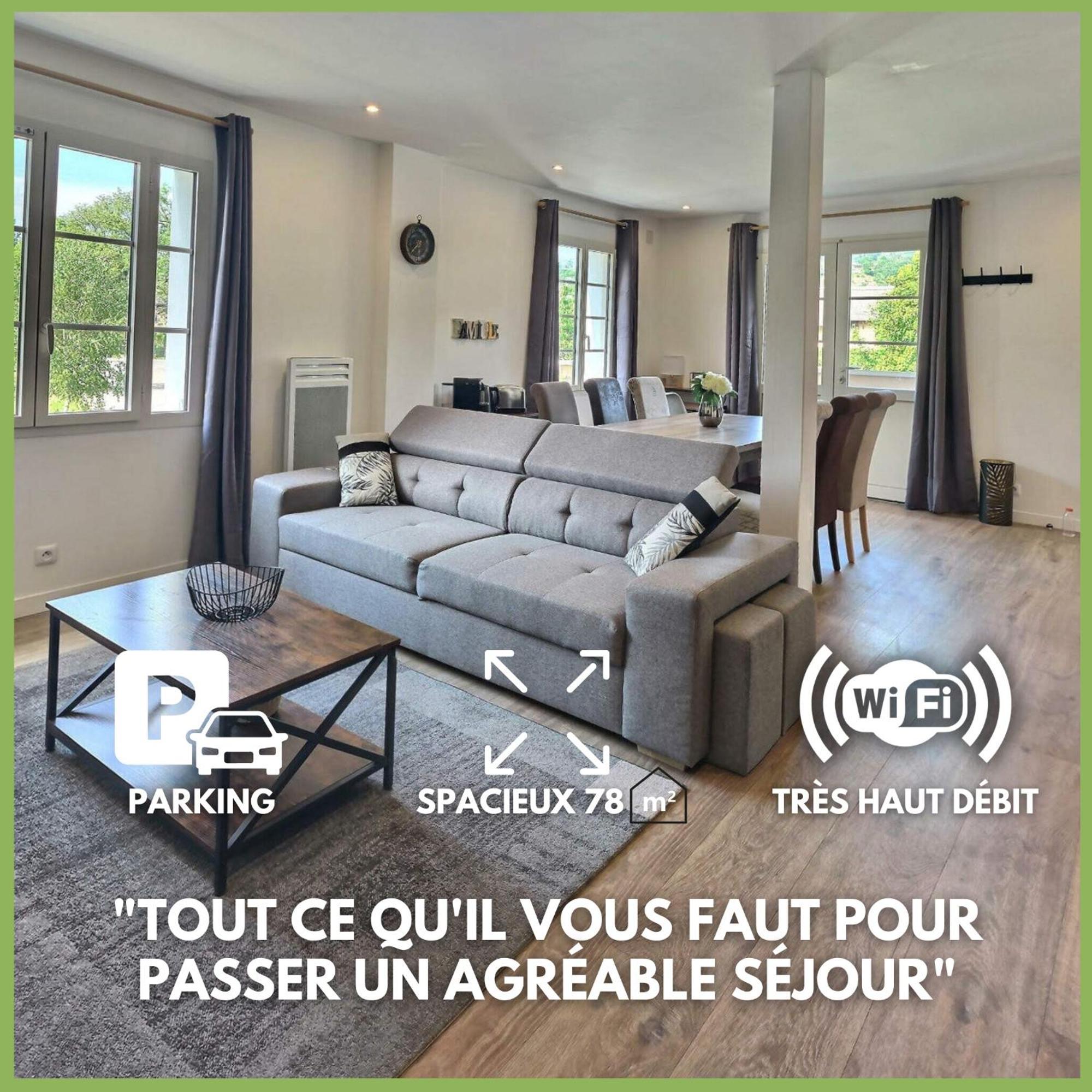 Superbe, T3 Spacieux 78 M2, Neuf, Parking, Balcon Gerde 外观 照片
